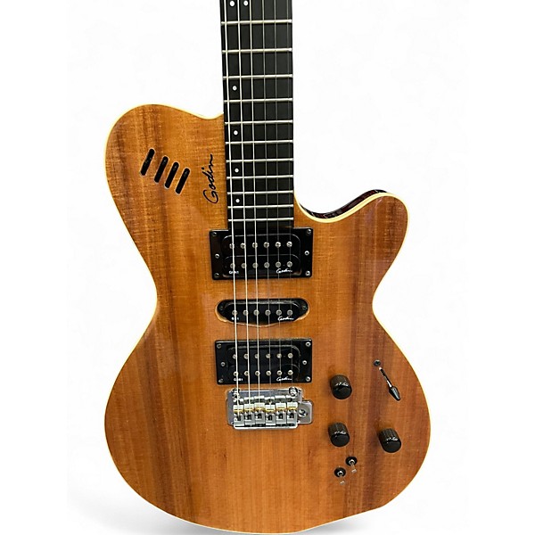 Used Godin EXIT 22-S Walnut Solid Body Electric Guitar