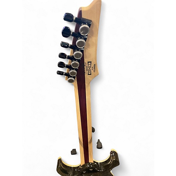 Used Ibanez Rgix6fdlb Sunrise Tea Burst Solid Body Electric Guitar