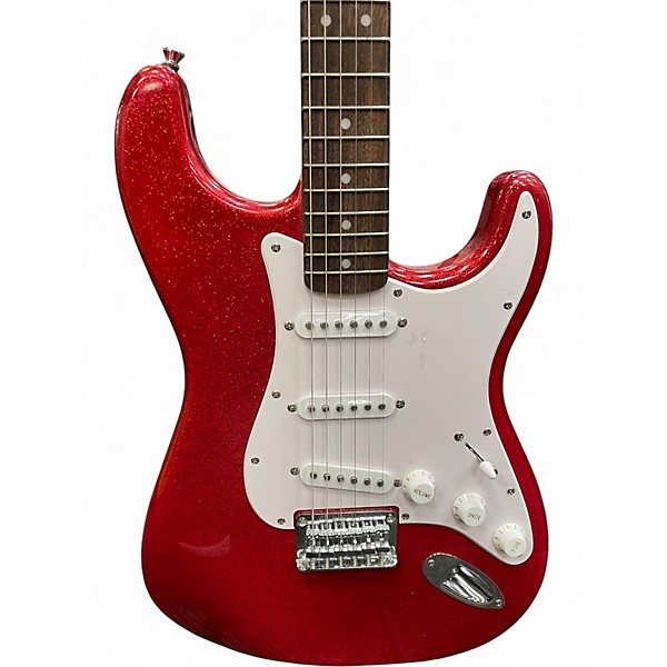 Used Squier Bullet Stratocaster Hardtail Candy Apple Red Metallic Solid Body Electric Guitar