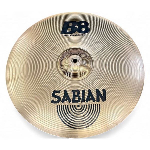 Used SABIAN 16in B8 Thin Crash Cymbal