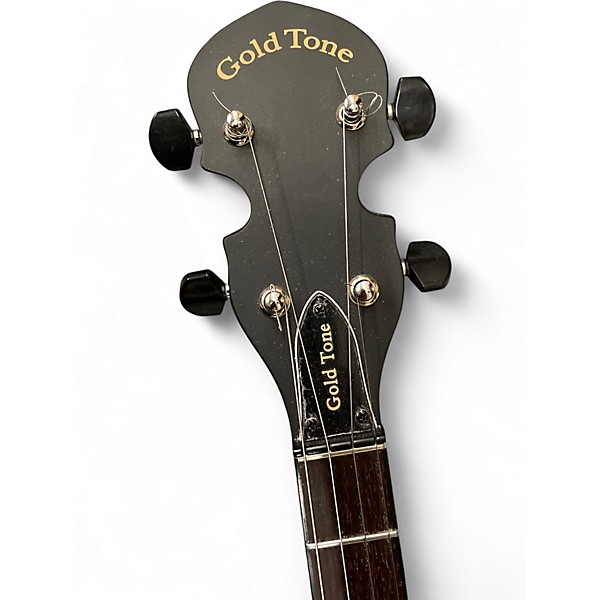Used Gold Tone AC-4IT Composite 4-String Openback Irish Tenor Black Banjo