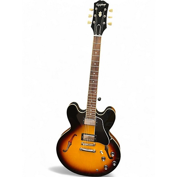 Used Epiphone ES335 2 Color Sunburst Hollow Body Electric Guitar