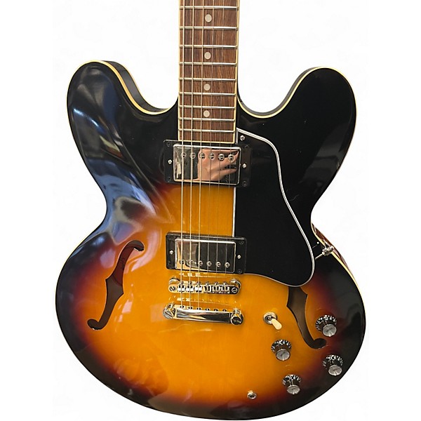 Used Epiphone ES335 2 Color Sunburst Hollow Body Electric Guitar