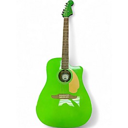 Used Fender Redondo Green Acoustic Electric Guitar