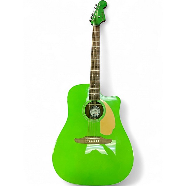 Used Fender Redondo Green Acoustic Electric Guitar