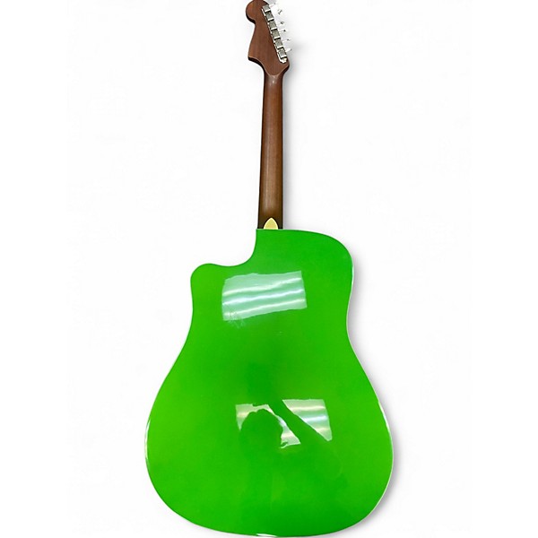 Used Fender Redondo Green Acoustic Electric Guitar
