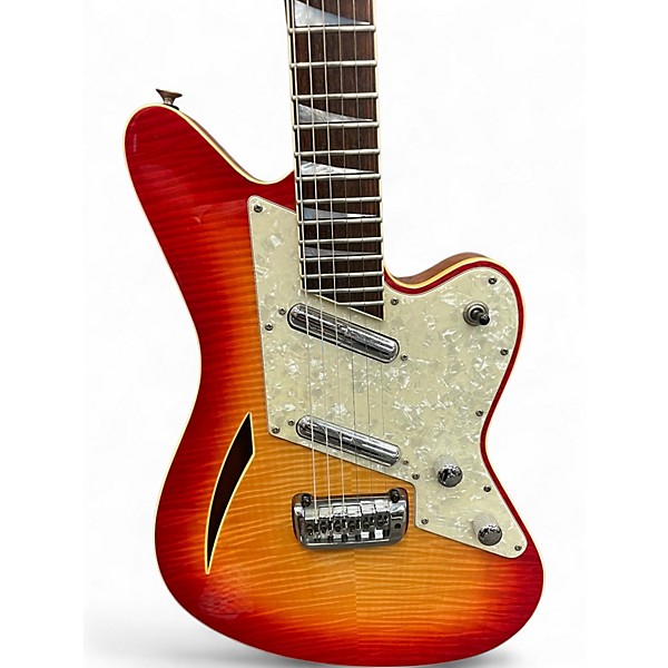 Used Charvel Surfcaster Cherry Sunburst Hollow Body Electric Guitar