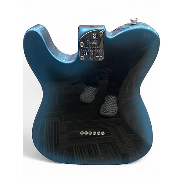 Used Fender American Professional II Telecaster Deluxe Blue Burst Solid Body Electric Guitar