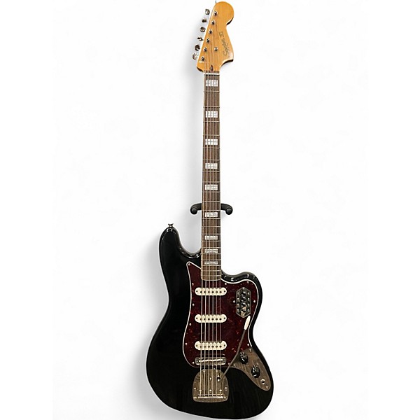 Used Squier Vintage Modified Bass VI Black Electric Bass Guitar