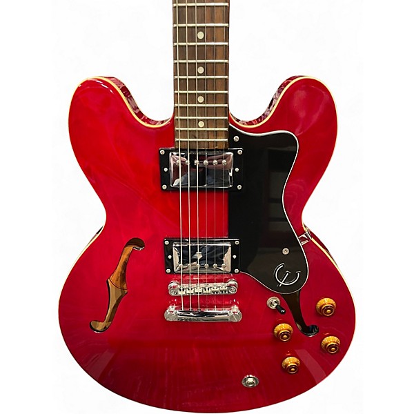 Used Epiphone Dot Candy Apple Red Hollow Body Electric Guitar