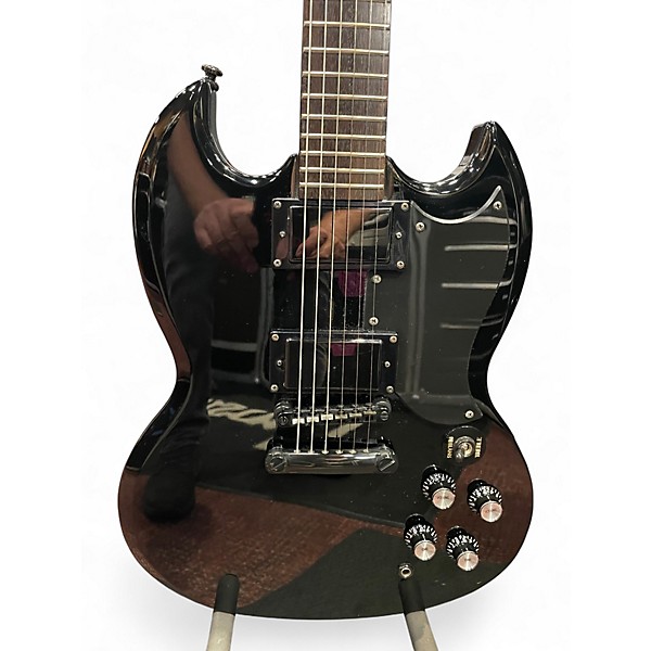Used 2006 Epiphone Tony Iommi Signature G-400 Ebony Solid Body Electric Guitar