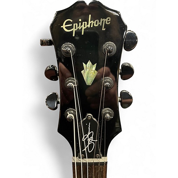 Used 2006 Epiphone Tony Iommi Signature G-400 Ebony Solid Body Electric Guitar