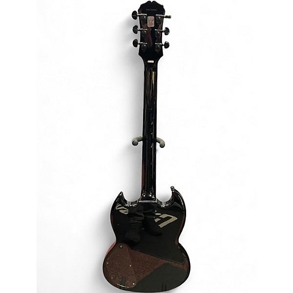 Used 2006 Epiphone Tony Iommi Signature G-400 Ebony Solid Body Electric Guitar