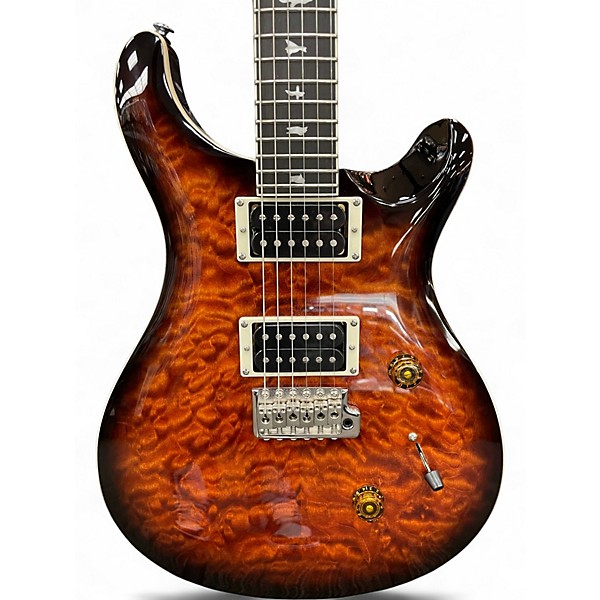 Used PRS SE Custom 24 QUILTED MPALE 2 Color Sunburst Solid Body Electric Guitar