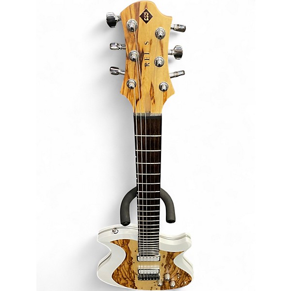 Used Relish Guitars Mary One African Marble White Solid Body Electric Guitar