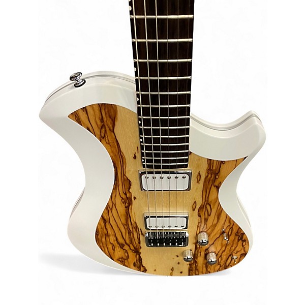 Used Relish Guitars Mary One African Marble White Solid Body Electric Guitar
