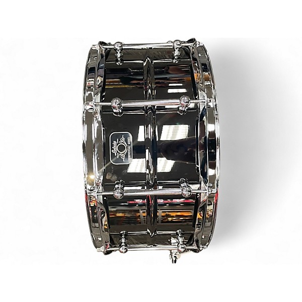 Used Ludwig 14X6.5 LU6514C Universal Brass Black Drum