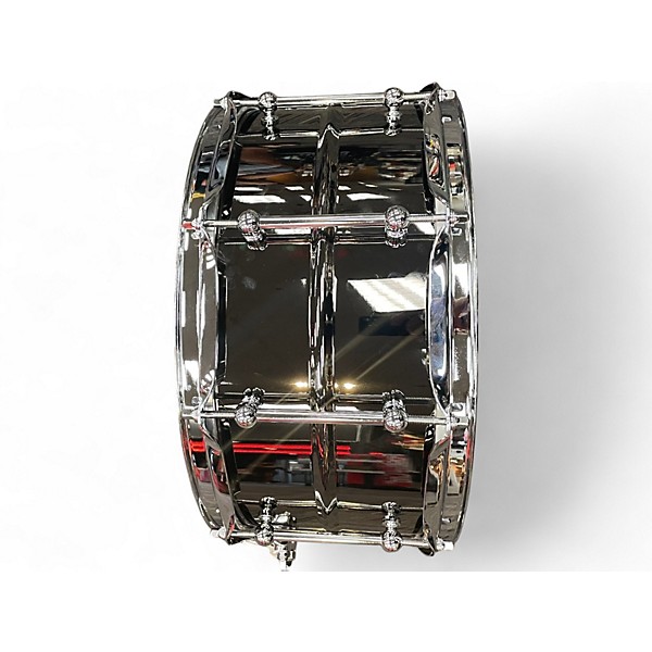 Used Ludwig 14X6.5 LU6514C Universal Brass Black Drum