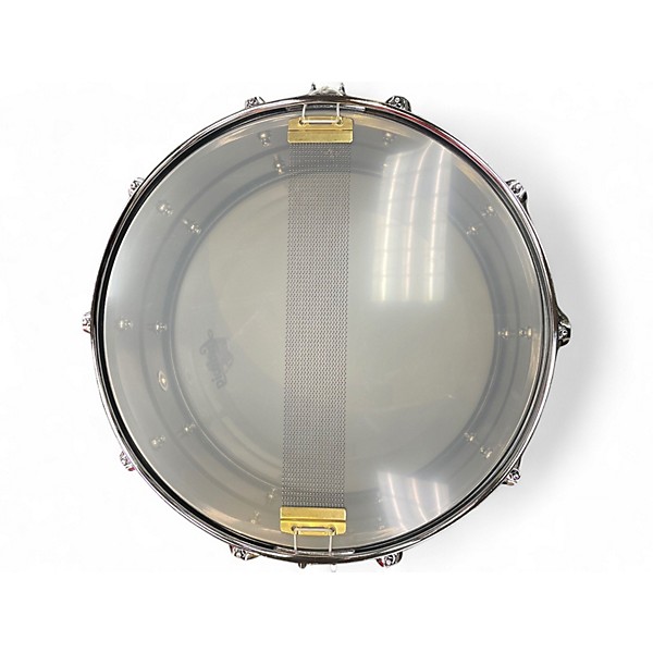 Used Ludwig 14X6.5 LU6514C Universal Brass Black Drum