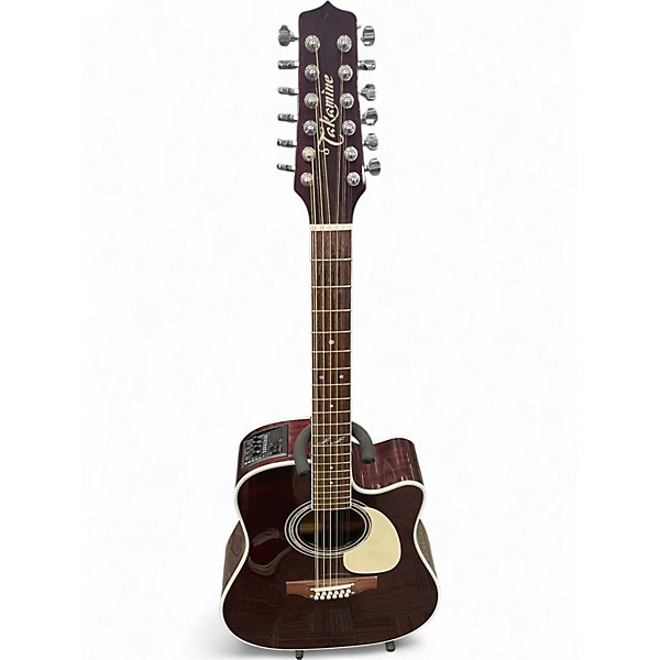 Used Takamine JJ325SRC12 John Jorgenson Signature Maroon 12 String Acoustic Electric Guitar