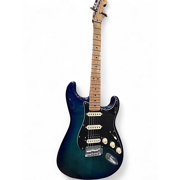 Used Fender Player Stratocaster HSS Plus Top Blue Burst Solid Body Electric Guitar