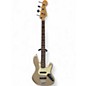 Vintage 1997 Fender Jazz Bass Deluxe Shoreline Gold Electric Bass Guitar thumbnail
