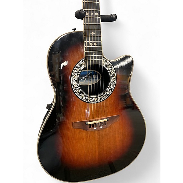 Vintage 1986 Ovation 1867 2 Color Sunburst Acoustic Electric Guitar