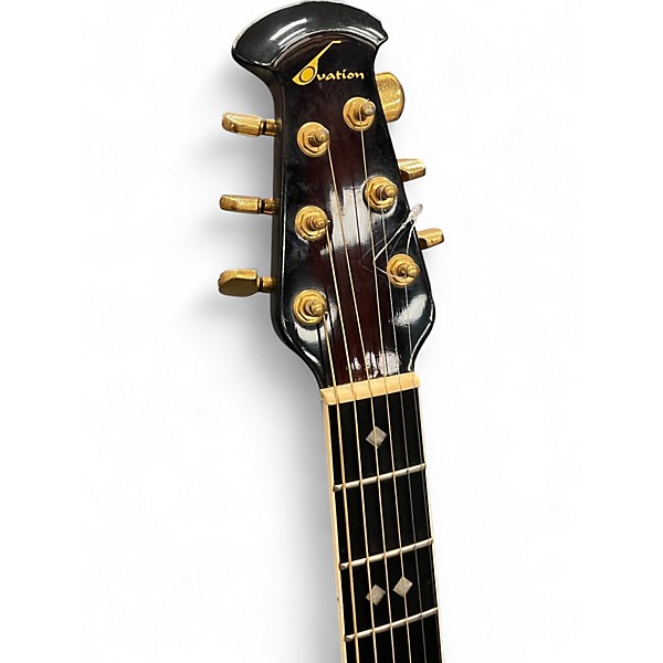 Vintage 1986 Ovation 1867 2 Color Sunburst Acoustic Electric Guitar