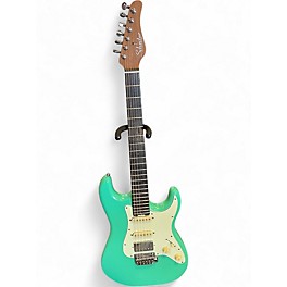 Used Schecter Guitar Research Nick Johnson Signature Seafoam Green Solid Body Electric Guitar