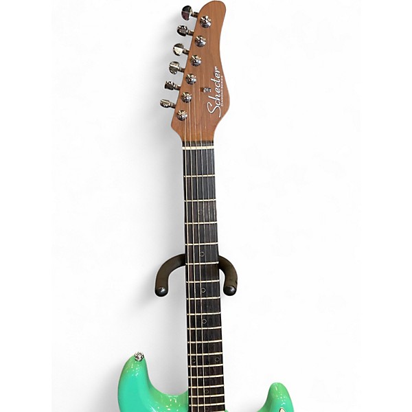 Used Schecter Guitar Research Nick Johnson Signature Seafoam Green Solid Body Electric Guitar