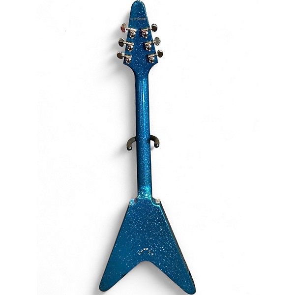 Used Epiphone Flying V Blue Solid Body Electric Guitar