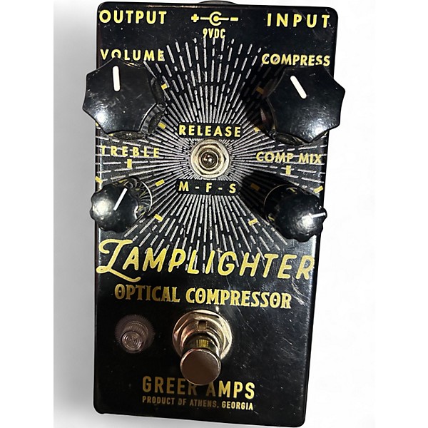 Used Greer Amplification LAMPLIGHTER OPTICAL COMPRESSOR Effect Pedal
