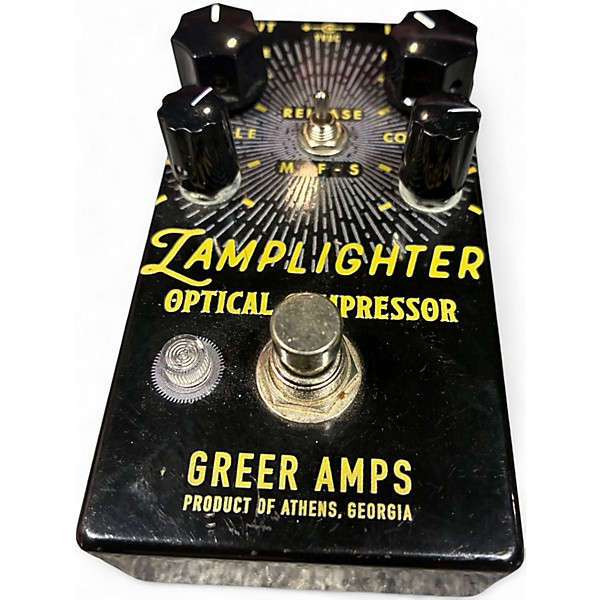 Used Greer Amplification LAMPLIGHTER OPTICAL COMPRESSOR Effect Pedal