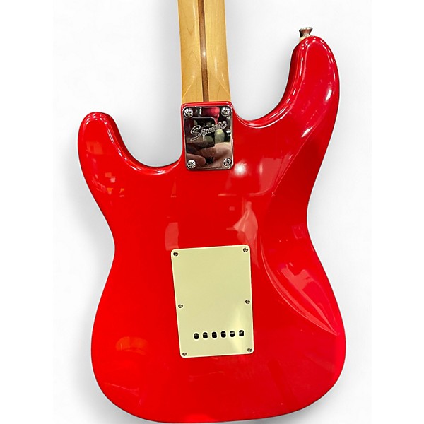 Used Squier Affinity Stratocaster Fiesta Red Solid Body Electric Guitar