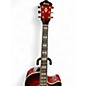 Used Ibanez AEF37E Crimson Red Trans Acoustic Electric Guitar