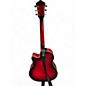 Used Ibanez AEF37E Crimson Red Trans Acoustic Electric Guitar