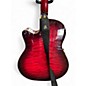 Used Ibanez AEF37E Crimson Red Trans Acoustic Electric Guitar