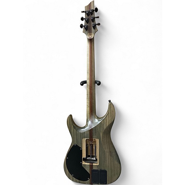 Used Schecter Guitar Research C-1 Evil Twin FR-S SLS Elite Satin Black Solid Body Electric Guitar