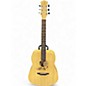 Used Luna WOODLAND BAMBOO DREADNAUGHT Natural Acoustic Guitar thumbnail