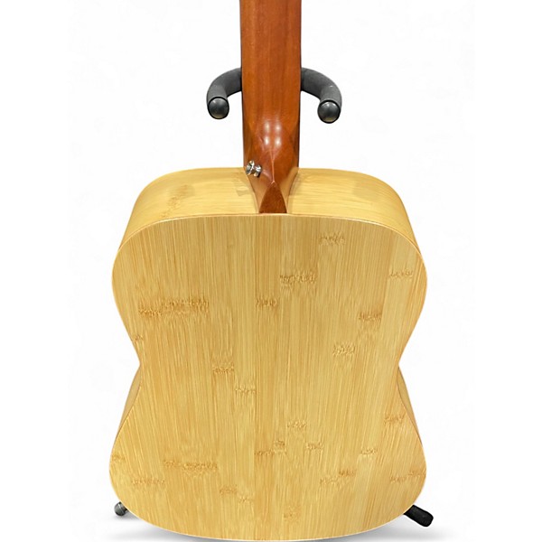 Used Luna WOODLAND BAMBOO DREADNAUGHT Natural Acoustic Guitar