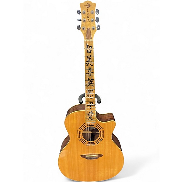 Used Luna OCLZEN Natural Acoustic Electric Guitar