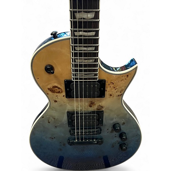 Used ESP LTD EC1000 Deluxe Ocean Blue Burst Solid Body Electric Guitar