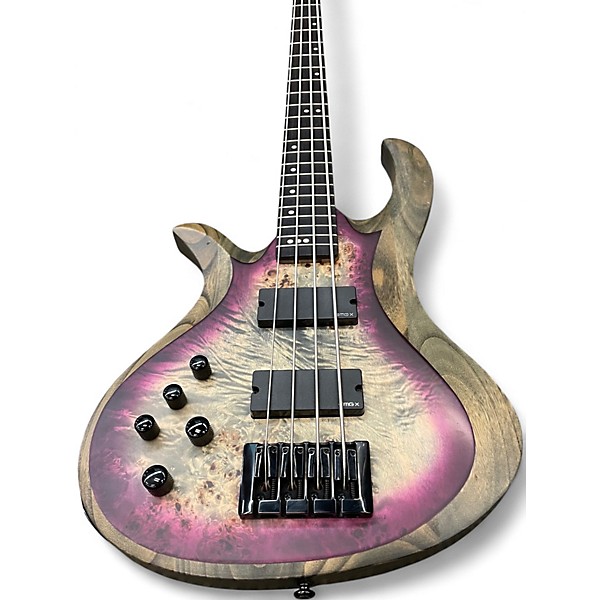 Used Schecter Guitar Research Riot 4 String Purple Electric Bass Guitar