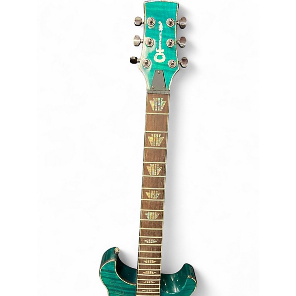 Used Charvel Desolation DC-2 ST Trans Blue Solid Body Electric Guitar