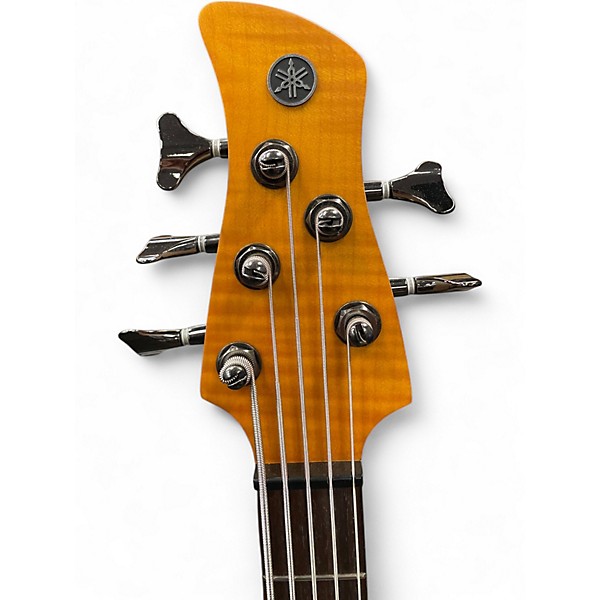 Used Yamaha trbx605fm Amber Electric Bass Guitar