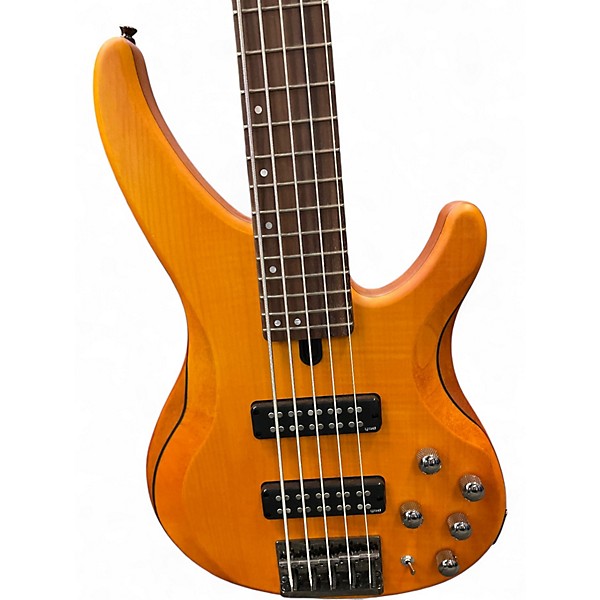 Used Yamaha trbx605fm Amber Electric Bass Guitar
