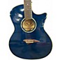 Used Dean Exotica FM Blue Ghost Flames Acoustic Electric Guitar