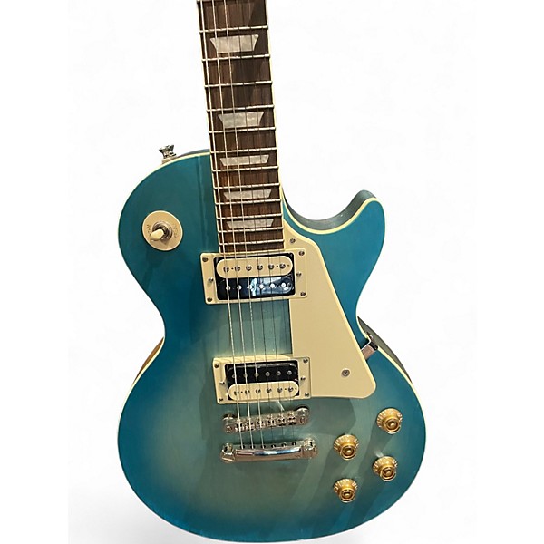 Used Epiphone Les Paul Traditional Pro IV Ocean Turquoise Solid Body Electric Guitar