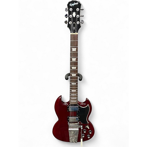 Used Epiphone 1961 SG Standard Maestro Vibrato Heritage Cherry Solid Body Electric Guitar