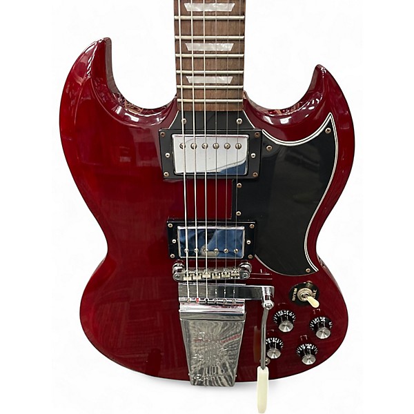 Used Epiphone 1961 SG Standard Maestro Vibrato Heritage Cherry Solid Body Electric Guitar